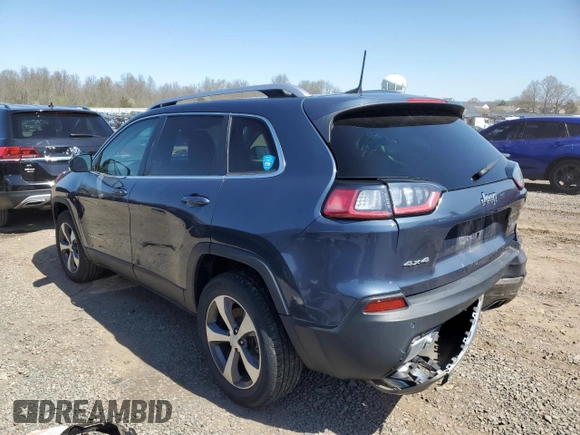 2020 Jeep Cherokee Limited with VIN 1C4PJMDX8LD589144, listed as a Copart auction lot 51905305 with 33,172 mi miles and Salvage Title. Bid and sale history available at carsss.com. Image 2.