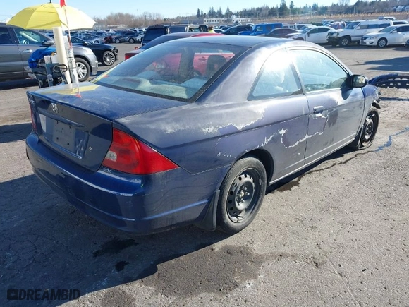 2001 Honda Civic EX with VIN 1HGEM22981L089299, listed as a IAAI auction lot 41429101 with 202,778 mi miles. Bid and sale history available at carsss.com. Image 4.