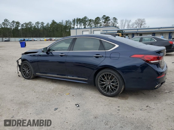 2020 Genesis G80 3.8L with VIN KMTFN4JEXLU328893, listed as a Copart auction lot 88111025 with 46,039 mi miles and Salvage Title. Bid and sale history available at DreamBid. Image 2.
