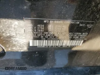 2022 Subaru Legacy Limited z VIN 4S3BWAN60N3019504, wystawiony jako Copart lot #56799925 z przebiegiem 32 153 mil mil oraz Szkoda całkowita • Salvage title. Historia ofert i sprzedaży dostępna na DreamBid. Obrazek 12.