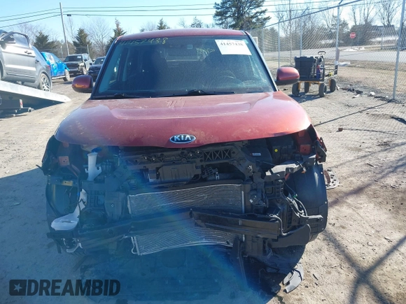 2021 Kia Soul LX with VIN KNDJ23AU0M7749363, listed as a IAAI auction lot 41457438 with 38,129 mi miles. Bid and sale history available at carsss.com. Image 12.