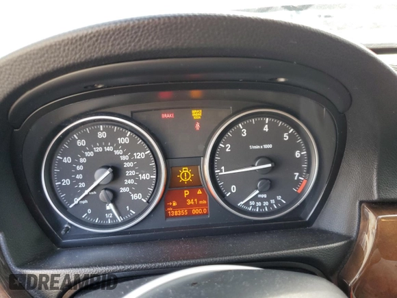 2008 BMW 3 Series 328i with VIN WBAVC53508F009577, listed as a Copart auction lot 46663635 with 138,355 mi miles and Salvage Title. Bid and sale history available at carsss.com. Image 9.