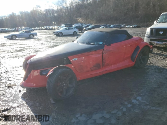2000 Plymouth Prowler z VIN 1P3EW65GXYV605039, wystawiony jako Copart lot #86871634 z przebiegiem 33 584 mil mil oraz Szkody całkowita. Historia ofert i sprzedaży dostępna na DreamBid. Obrazek 1.