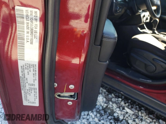 2021 Jeep Cherokee Latitude with VIN 1C4PJLCB0MD116288, listed as a Copart auction lot 87993735 with 136,056 mi miles and Salvage Title. Bid and sale history available at carsss.com. Image 13.
