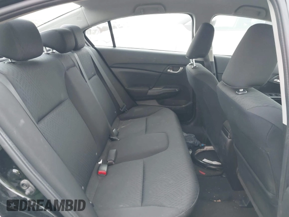 2015 Honda Civic Sedan LX with VIN 19XFB2F54FE057949, listed as a IAAI auction lot 41990069 with 174,000 mi miles. Bid and sale history available at carsss.com. Image 8.