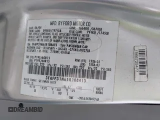 2005 Ford Focus S с VIN 3FAFP31N65R108413, выставлен на аукционе IAAI как лот 42347562 с пробегом 156 291 миль миль и . История ставок и продаж доступна на DreamBid. Изображение 9.