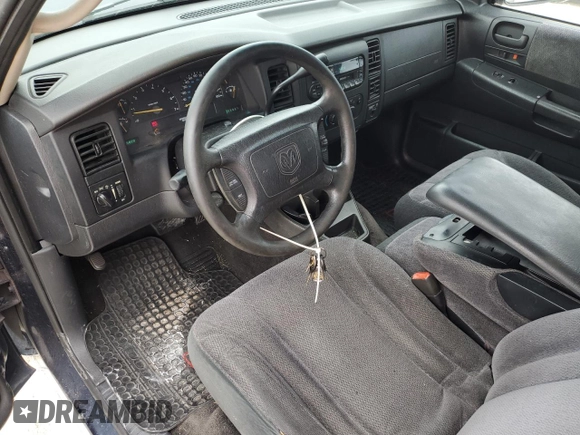 2001 Dodge Dakota with VIN 1B7GL22X61S344255, listed as a Copart auction lot 72901294 with 155,828 mi miles and Salvage Title. Bid and sale history available at carsss.com. Image 8.