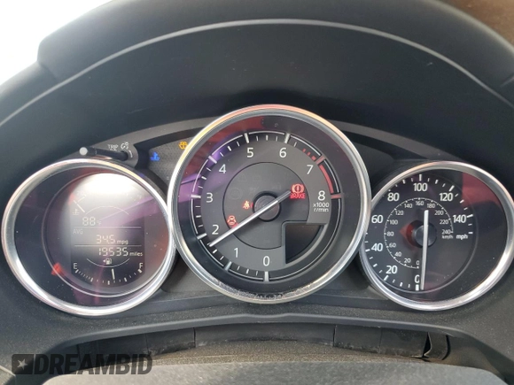 2017 Mazda MX-5 Miata Club z VIN JM1NDAC73H0124123, wystawiony jako Copart lot #76392804 z przebiegiem 19 535 mil mil oraz Nie do naprawy • Non repairable. Historia ofert i sprzedaży dostępna na DreamBid. Obrazek 9.