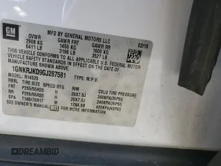 2016 Chevrolet Traverse LTZ z VIN 1GNKRJKD9GJ287581, wystawiony jako Copart lot #52200875 z przebiegiem 97 425 mil mil oraz Szkoda całkowita • Salvage title. Historia ofert i sprzedaży dostępna na DreamBid. Obrazek 14.