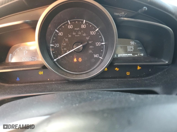 2018 Mazda CX-3 Touring with VIN JM1DKDC77J0329677, listed as a Copart auction lot 46796955 with 208,609 mi miles and Salvage Title. Bid and sale history available at carsss.com. Image 9.