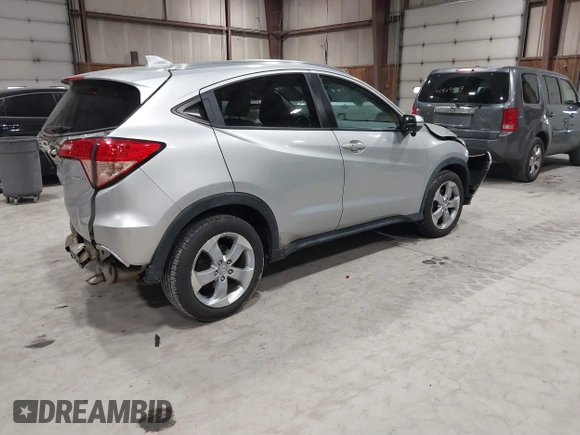 2016 Honda HR-V EX-L w/Navi with VIN 3CZRU6H7XGM711089, listed as a IAAI auction lot 41801419 with 68,983 mi miles. Bid and sale history available at carsss.com. Image 4.