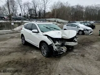 2019 Acura RDX w/Technology Pkg with VIN 5J8TC2H55KL016018, listed as a Copart auction lot 42809245 with 0 mi miles and Salvage Title. Bid and sale history available at carsss.com. Image 11.