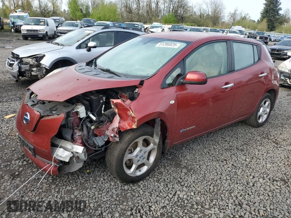 2011 Nissan LEAF SL-e with VIN JN1AZ0CP2BT005806, listed as a Copart auction lot 51286525 with 66,829 mi miles and Clean Title. Bid and sale history available at carsss.com. Image 1.