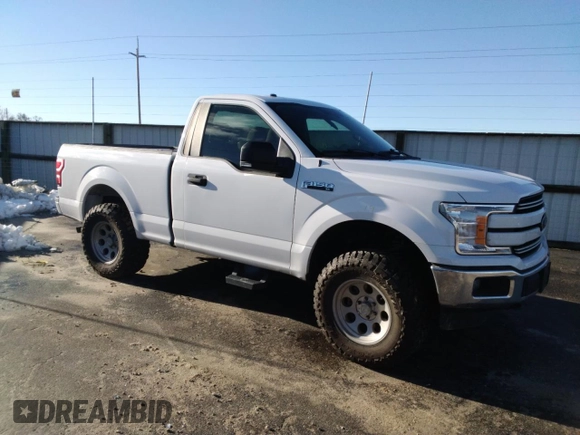 2018 Ford F-150 XL with VIN 1FTMF1E50JKD81901, listed as a Copart auction lot 43974875 with 59,973 mi miles and Salvage Title. Bid and sale history available at carsss.com. Image 4.