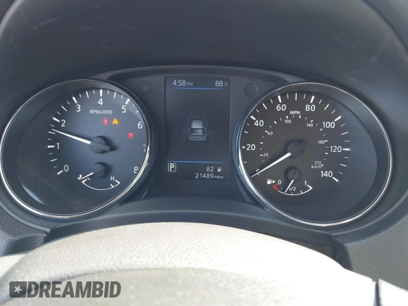 2019 Nissan Rogue SV with VIN 5N1AT2MT9KC712922, listed as a IAAI auction lot 41881530 with 21,489 mi miles and . Bid and sale history available at DreamBid. Image 7.