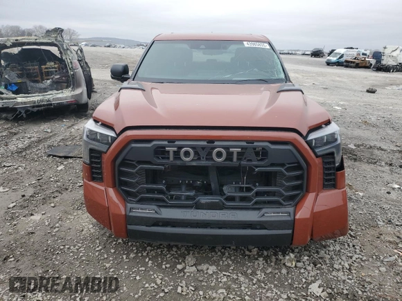 2024 Toyota Tundra TRD Pro Hybrid with VIN 5TFPC5DB6RX076616, listed as a Copart auction lot 43985855 with 7,273 mi miles and Salvage title. Bid and sale history available at DreamBid. Image 5.