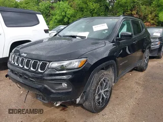 2024 Jeep Compass Latitude with VIN 3C4NJDBN6RT606146, listed as a IAAI auction lot 42123381 with 36,628 mi miles and . Bid and sale history available at carsss.com. Image 2.