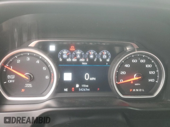 2019 Chevrolet Silverado 1500 with VIN 1GCPWFED9KZ183487, listed as a Copart auction lot 88036245 with 54,267 mi miles and Salvage Title. Bid and sale history available at DreamBid. Image 9.