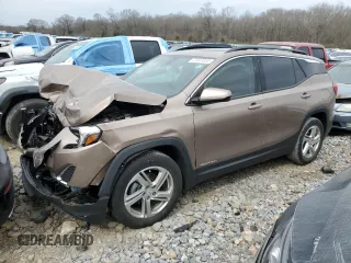 2018 GMC Terrain SLE with VIN 3GKALMEV4JL403835, listed as a Copart auction lot 47097055 with 116,789 mi miles and Salvage Title. Bid and sale history available at carsss.com. Image 1.