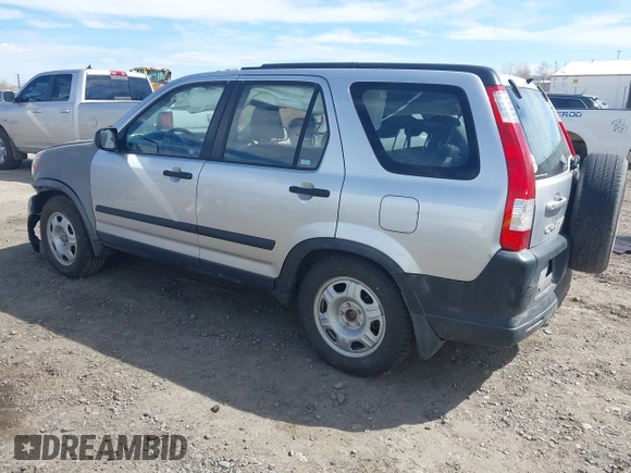 2006 Honda CR-V LX with VIN JHLRD785X6C057434, listed as a IAAI auction lot 41881971 with 210,658 mi miles and . Bid and sale history available at carsss.com. Image 3.