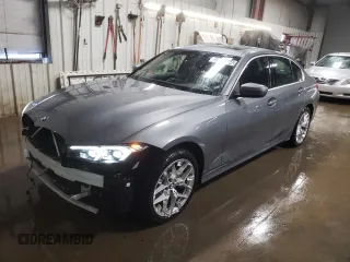 2025 BMW 3 Series 330i xDrive with VIN 3MW89CW08S8E99458, listed as a Copart auction lot 83701714 with 2,132 mi miles and Clean Title. Bid and sale history available at carsss.com. Image 1.