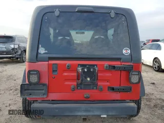 1999 Jeep Wrangler SE with VIN 1J4FY29P7XP410255, listed as a Copart auction lot 47207675 with 181,946 mi miles and Salvage Title. Bid and sale history available at carsss.com. Image 6.