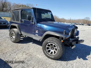 2003 Jeep Wrangler X with VIN 1J4FA39S53P363235, listed as a Copart auction lot 47496685 with 236,575 mi miles and Salvage Title. Bid and sale history available at carsss.com. Image 4.