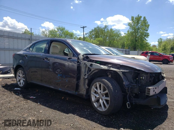 2012 Lexus IS 250 with VIN JTHCF5C23C5059992, listed as a Copart auction lot 55779635 with 182,529 mi miles and Salvage Title. Bid and sale history available at DreamBid. Image 4.