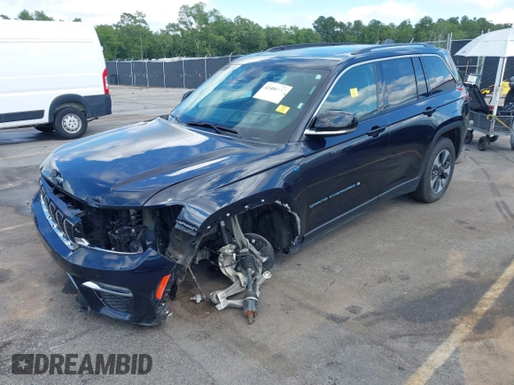 2024 Jeep Grand Cherokee with VIN 1C4RJYB63RC710199, listed as a IAAI auction lot 42484237 with 45,318 mi miles and . Bid and sale history available at DreamBid. Image 2.