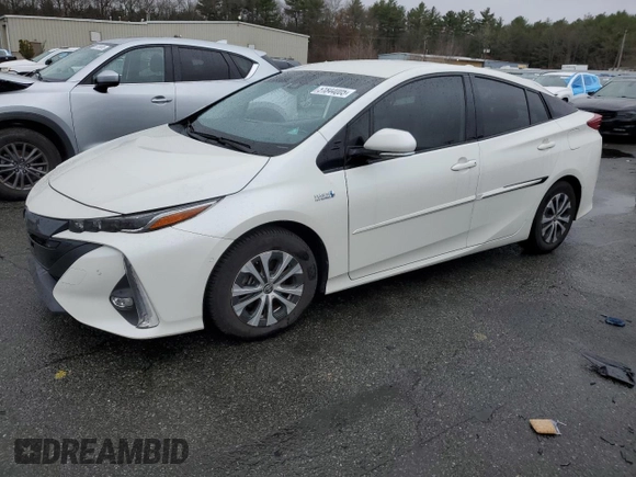 2020 Toyota Prius LE with VIN JTDKARFP0L3154371, listed as a Copart auction lot 51844005 with 34,134 mi miles and Salvage Title. Bid and sale history available at DreamBid. Image 1.