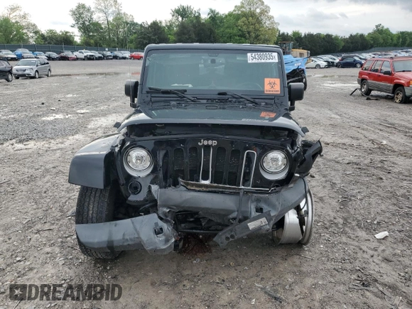 2018 Jeep Wrangler Sahara with VIN 1C4AJWBG2JL852087, listed as a Copart auction lot 54380935 with 49,287 mi miles and Salvage title. Bid and sale history available at DreamBid. Image 5.
