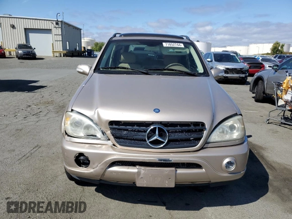 2003 Mercedes-Benz M-Class 3.7L with VIN 4JGAB57E33A414848, listed as a Copart auction lot 71852744 with 115,530 mi miles and Salvage Title. Bid and sale history available at carsss.com. Image 5.