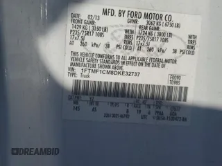2013 Ford F-150 XL with VIN 1FTMF1CM8DKE32737, listed as a Copart auction lot 49609565 with 90,164 mi miles and Clean Title. Bid and sale history available at carsss.com. Image 12.