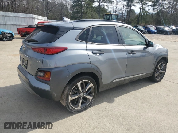 2021 Hyundai Kona Ultimate with VIN KM8K53A51MU708418, listed as a Copart auction lot 45710145 with 62,431 mi miles and Salvage Title. Bid and sale history available at carsss.com. Image 3.