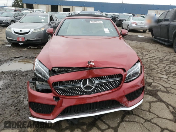 2018 Mercedes-Benz C 300 with VIN WDDWK4KB9JF686036, listed as a Copart auction lot 80449344 with Not provided miles and Clean title. Bid and sale history available at DreamBid. Image 5.