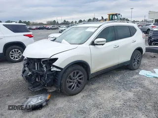 2016 Nissan Rogue SL with VIN 5N1AT2MT7GC873311, listed as a IAAI auction lot 41645032 with 98,535 mi miles. Bid and sale history available at carsss.com. Image 2.