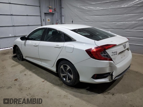2019 Honda Civic LX with VIN 2HGFC2F61KH560862, listed as a Copart auction lot 50396895 with 55,653 mi miles and Salvage Title. Bid and sale history available at DreamBid. Image 2.