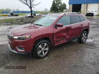 2020 Jeep Cherokee Limited z VIN 1C4PJMDX5LD603338, wystawiony jako Copart lot #55924425 z przebiegiem 40 822 mil mil oraz Szkoda całkowita • Salvage title. Historia ofert i sprzedaży dostępna na DreamBid. Obrazek 1.