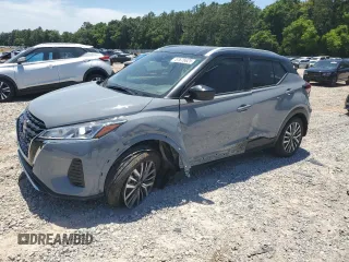 2023 Nissan Kicks SV with VIN 3N1CP5CV7PL513565, listed as a Copart auction lot 57676625 with 25,703 mi miles and Salvage title. Bid and sale history available at DreamBid. Image 1.