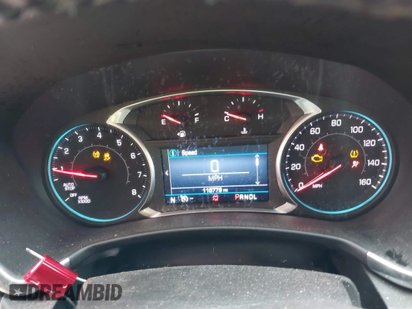 2019 Chevrolet Equinox LT z VIN 2GNAXUEVXK6254229, wystawiony jako IAAI lot #41649447 z przebiegiem 116 778 mil mil oraz . Historia ofert i sprzedaży dostępna na DreamBid. Obrazek 7.