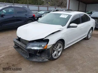2013 Volkswagen Passat TDI SEL Premium with VIN 1VWCN7A3XDC118087, listed as a IAAI auction lot 41780198 with 305,872 mi miles. Bid and sale history available at carsss.com. Image 2.