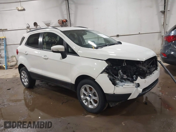 2022 Ford EcoSport SE with VIN MAJ6S3GL6NC469837, listed as a IAAI auction lot 41596545 with 18,788 mi miles and . Bid and sale history available at DreamBid. Image 1.
