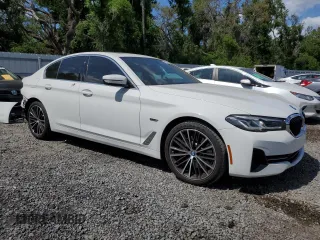 2023 BMW 5 Series 530e with VIN WBA13AG03PCL74146, listed as a Copart auction lot 50576685 with 41,163 mi miles and Salvage title. Bid and sale history available at DreamBid. Image 4.