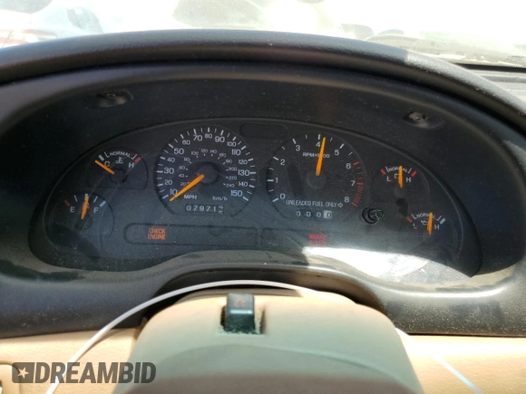 1998 Ford Mustang GT with VIN 1FAFP45X9WF103156, listed as a Copart auction lot 61475414 with 79,714 mi miles and Salvage Title. Bid and sale history available at carsss.com. Image 9.