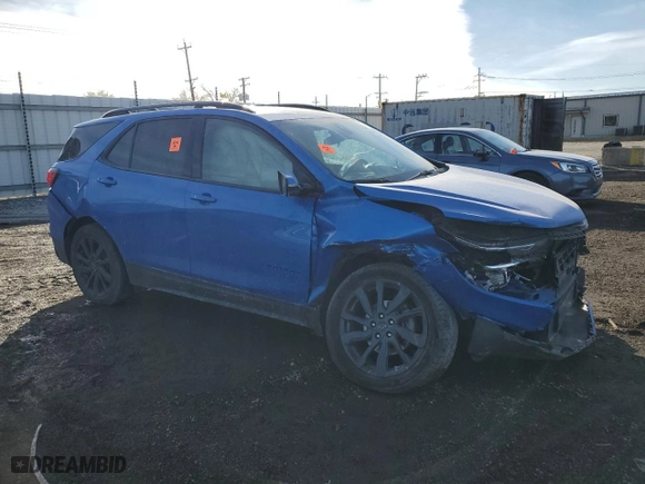 2024 Chevrolet Equinox RS with VIN 3GNAXMEG8RS231609, listed as a Copart auction lot 44684685 with 0 mi miles and Salvage Title. Bid and sale history available at carsss.com. Image 4.
