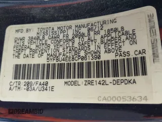 2012 Toyota Corolla L with VIN 5YFBU4EE8CP061390, listed as a IAAI auction lot 41872545 with 104,476 mi miles. Bid and sale history available at carsss.com. Image 9.