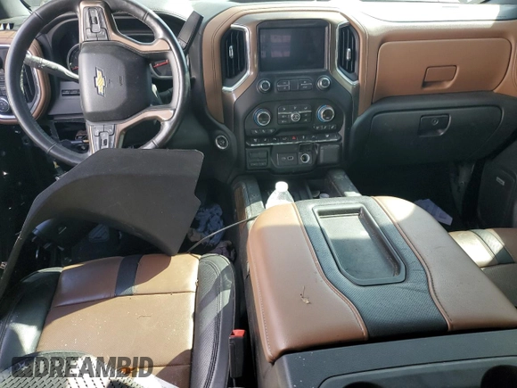 2022 Chevrolet Silverado 3500HD High Country with VIN 1GC4YVEY7NF166221, listed as a Copart auction lot 70817194 with 0 mi miles and Salvage Title. Bid and sale history available at carsss.com. Image 8.