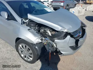 2013 Hyundai Elantra GLS PZEV with VIN KMHDH4AE1DU531942, listed as a IAAI auction lot 41802232 with 108,241 mi miles. Bid and sale history available at carsss.com. Image 6.