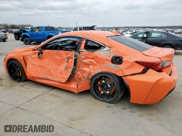 2015 Lexus RC F F z VIN JTHHP5BC5F5003957, wystawiony jako Copart lot #45587535 z przebiegiem Nie podano mil oraz Szkody całkowita. Historia ofert i sprzedaży dostępna na DreamBid. Obrazek 2.
