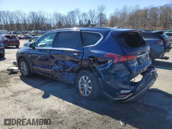 2020 Hyundai Santa Fe SE with VIN 5NMS23AD5LH255320, listed as a Copart auction lot 49821315 with 46,009 mi miles and Salvage Title. Bid and sale history available at carsss.com. Image 2.